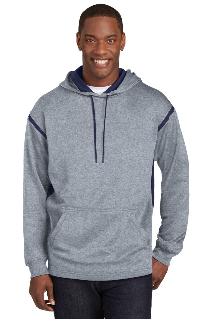 Sport-Tek¨ Tech Fleece Colorblock Hooded Sweatshirt. F246