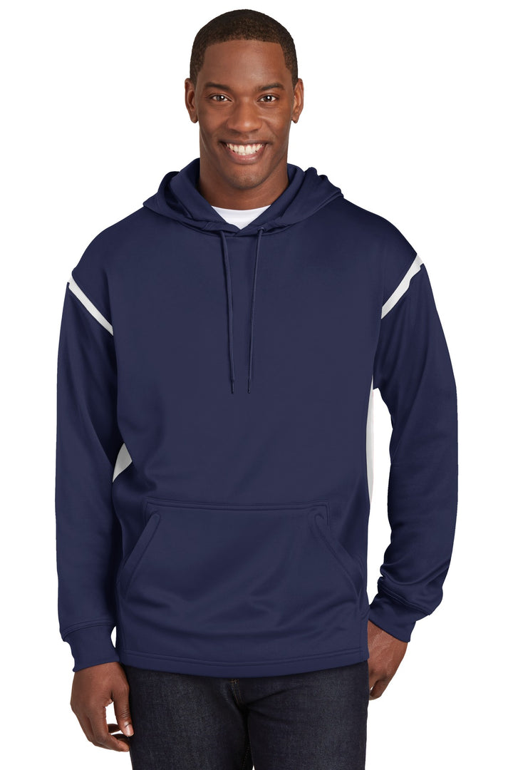 Sport-Tek¨ Tech Fleece Colorblock Hooded Sweatshirt. F246