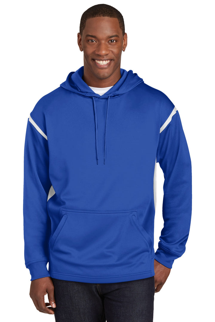 Sport-Tek¨ Tech Fleece Colorblock Hooded Sweatshirt. F246