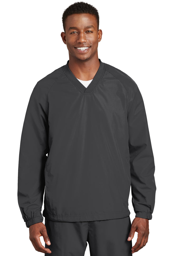 Sport-Tek¨ V-Neck Raglan Wind Shirt. JST72