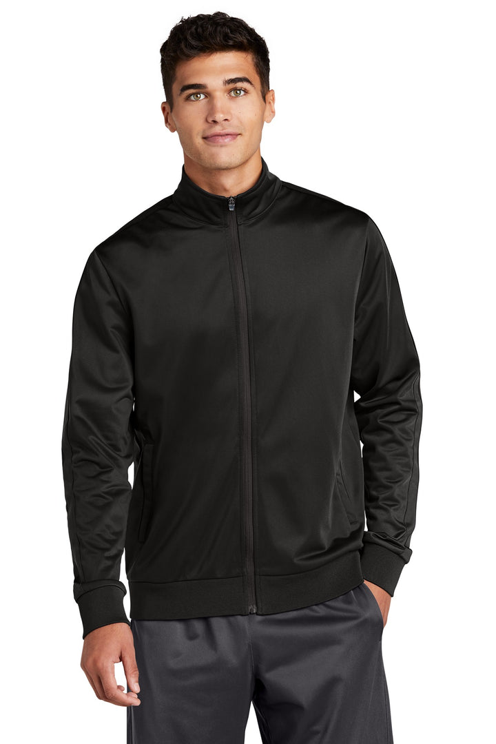 Sport-Tek ¨ Tricot Sleeve Stripe Track Jacket. JST94