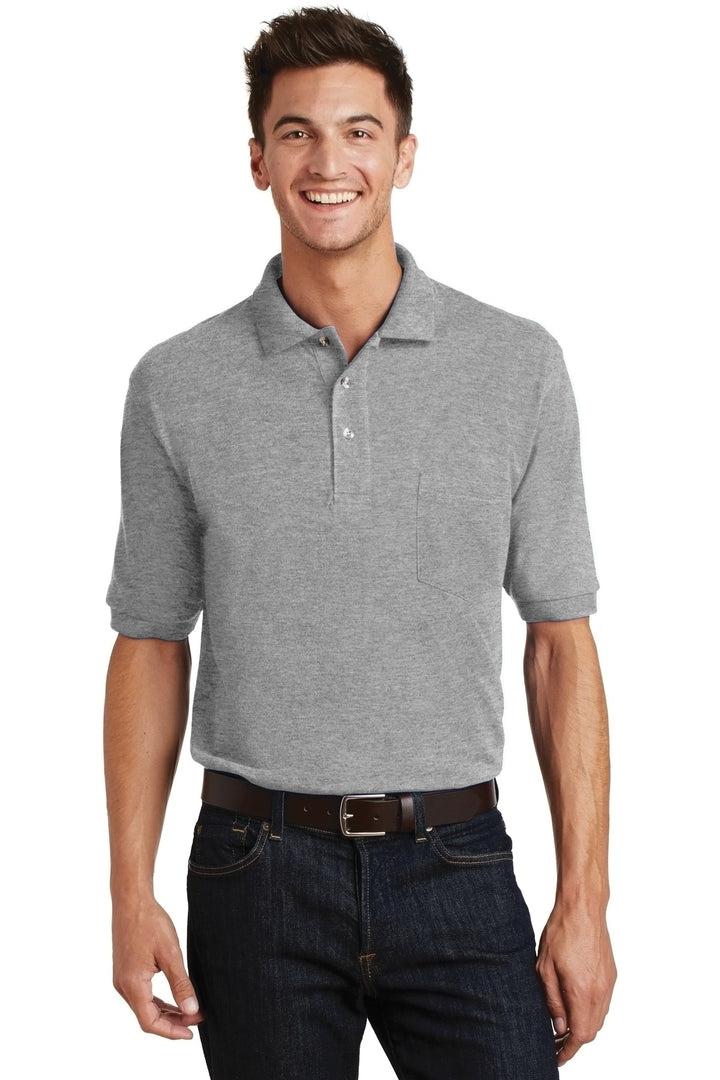 Port Authority¨ Heavyweight Cotton Pique Polo with Pocket.  K420P