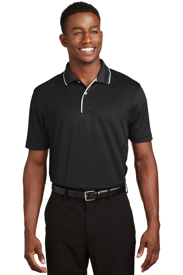 Sport-Tek¨ Dri-Mesh¨ Polo with Tipped Collar and Piping.  K467