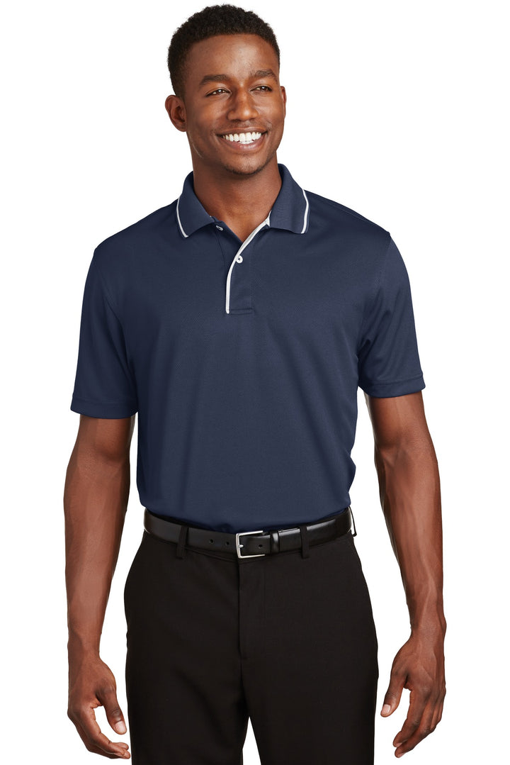 Sport-Tek¨ Dri-Mesh¨ Polo with Tipped Collar and Piping.  K467