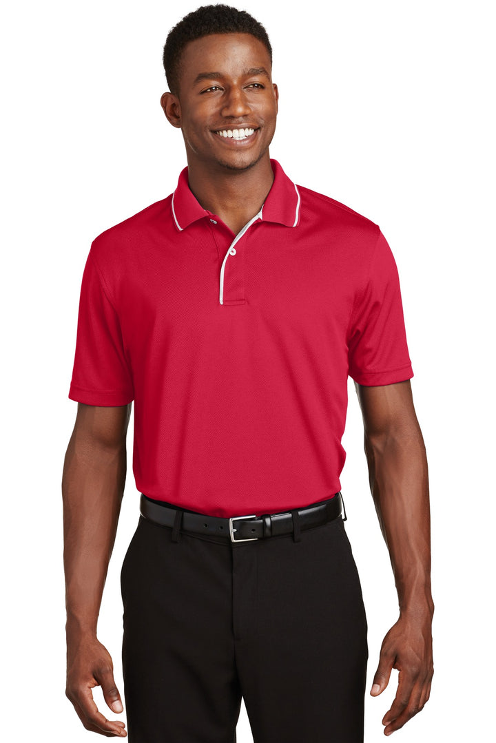 Sport-Tek¨ Dri-Mesh¨ Polo with Tipped Collar and Piping.  K467