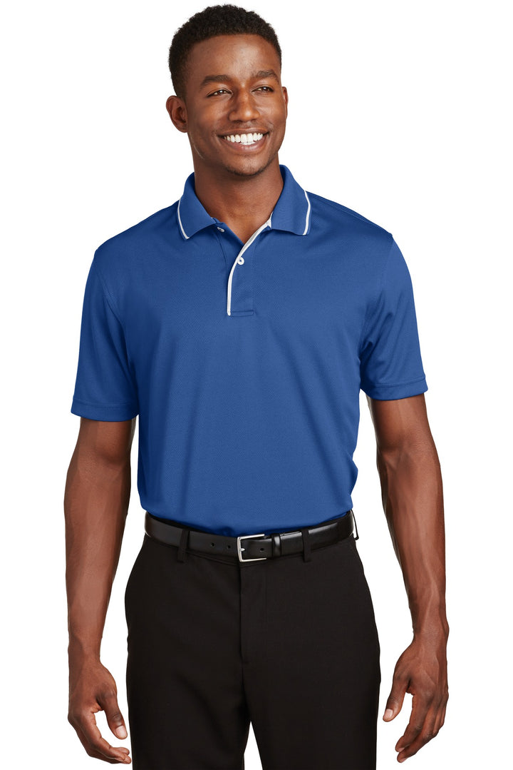 Sport-Tek¨ Dri-Mesh¨ Polo with Tipped Collar and Piping.  K467
