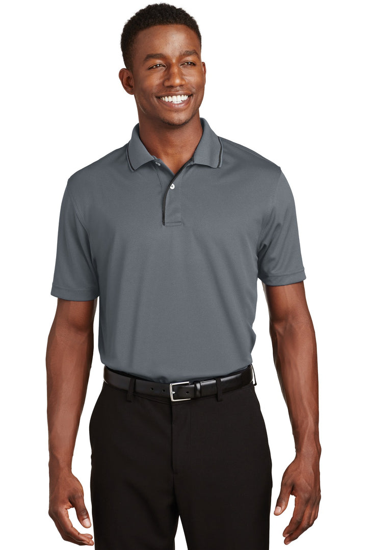 Sport-Tek¨ Dri-Mesh¨ Polo with Tipped Collar and Piping.  K467