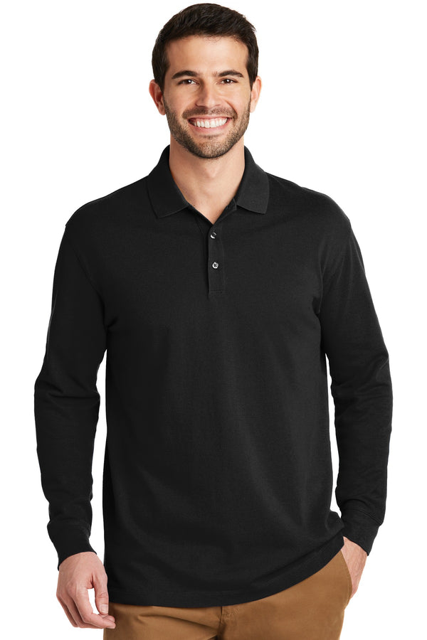 Port Authority¨ EZCotton¨ Long Sleeve Polo. K8000LS