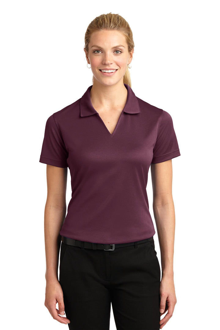 Sport-Tek¨ Ladies Dri-Mesh¨ V-Neck Polo.  L469
