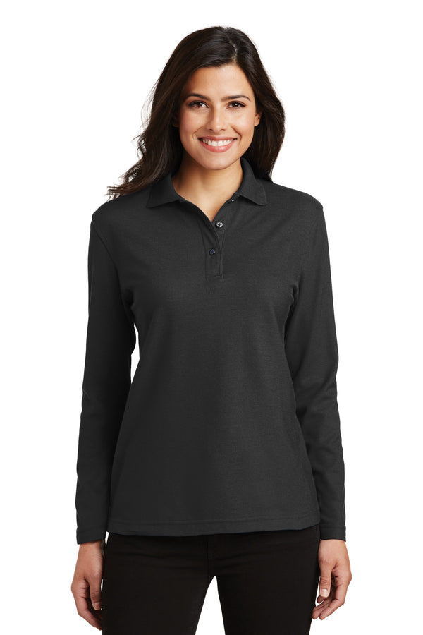 Port Authority¨ Ladies  Silk Touch™ Long Sleeve Polo.  L500LS