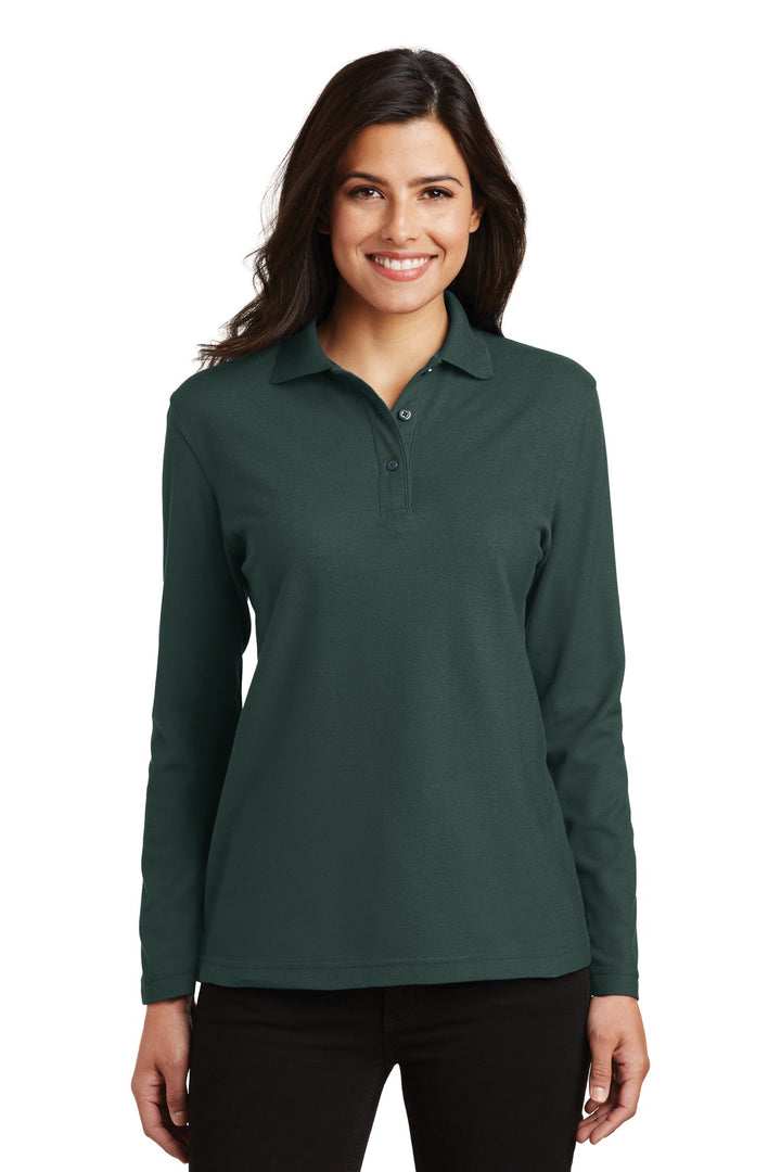 Port Authority¨ Ladies  Silk Touch™ Long Sleeve Polo.  L500LS