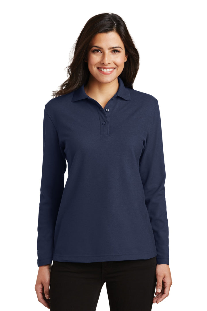 Port Authority¨ Ladies  Silk Touch™ Long Sleeve Polo.  L500LS