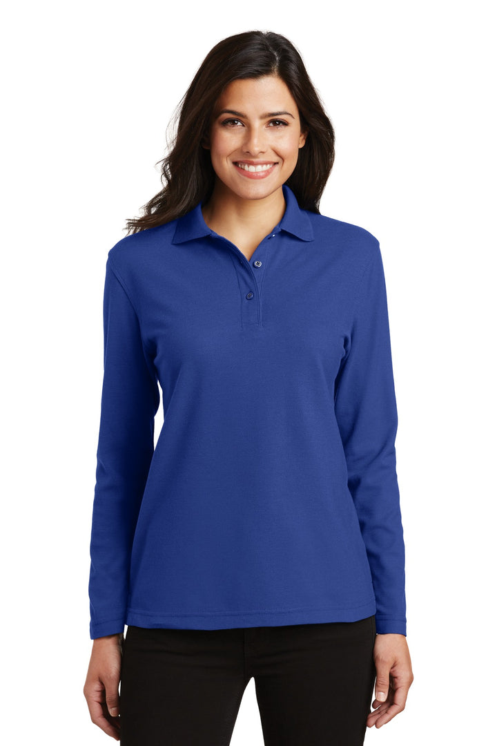 Port Authority¨ Ladies  Silk Touch™ Long Sleeve Polo.  L500LS