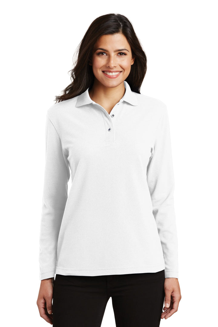 Port Authority¨ Ladies  Silk Touch™ Long Sleeve Polo.  L500LS