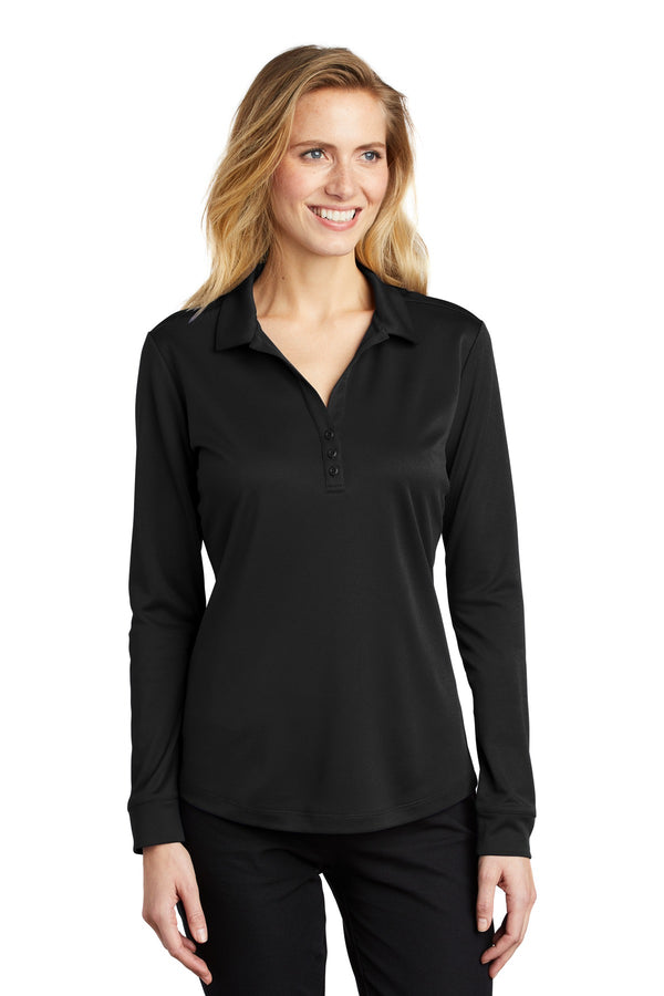 Port Authority ¨ Ladies Silk Touch ™  Performance Long Sleeve Polo. L540LS