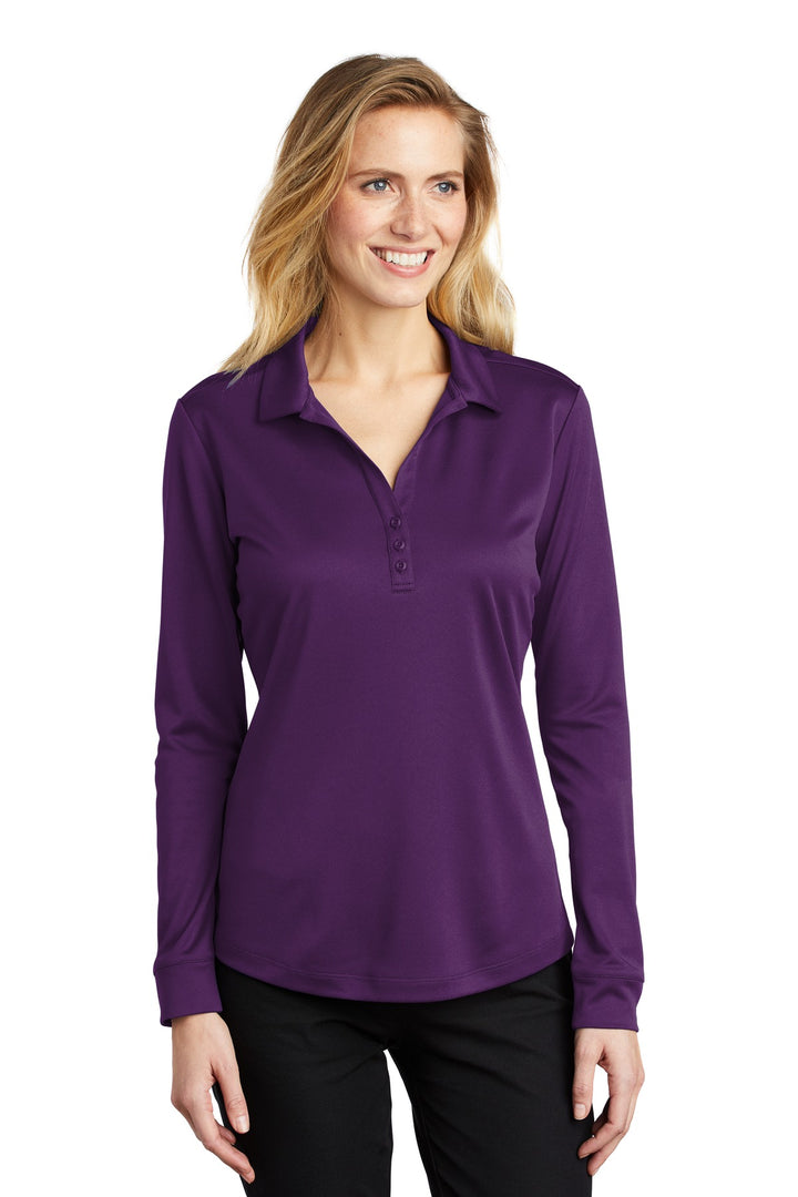 Port Authority ¨ Ladies Silk Touch ™  Performance Long Sleeve Polo. L540LS