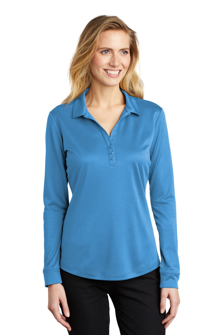 Port Authority ¨ Ladies Silk Touch ™  Performance Long Sleeve Polo. L540LS