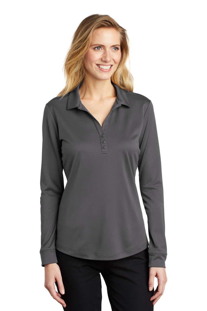 Port Authority ¨ Ladies Silk Touch ™  Performance Long Sleeve Polo. L540LS