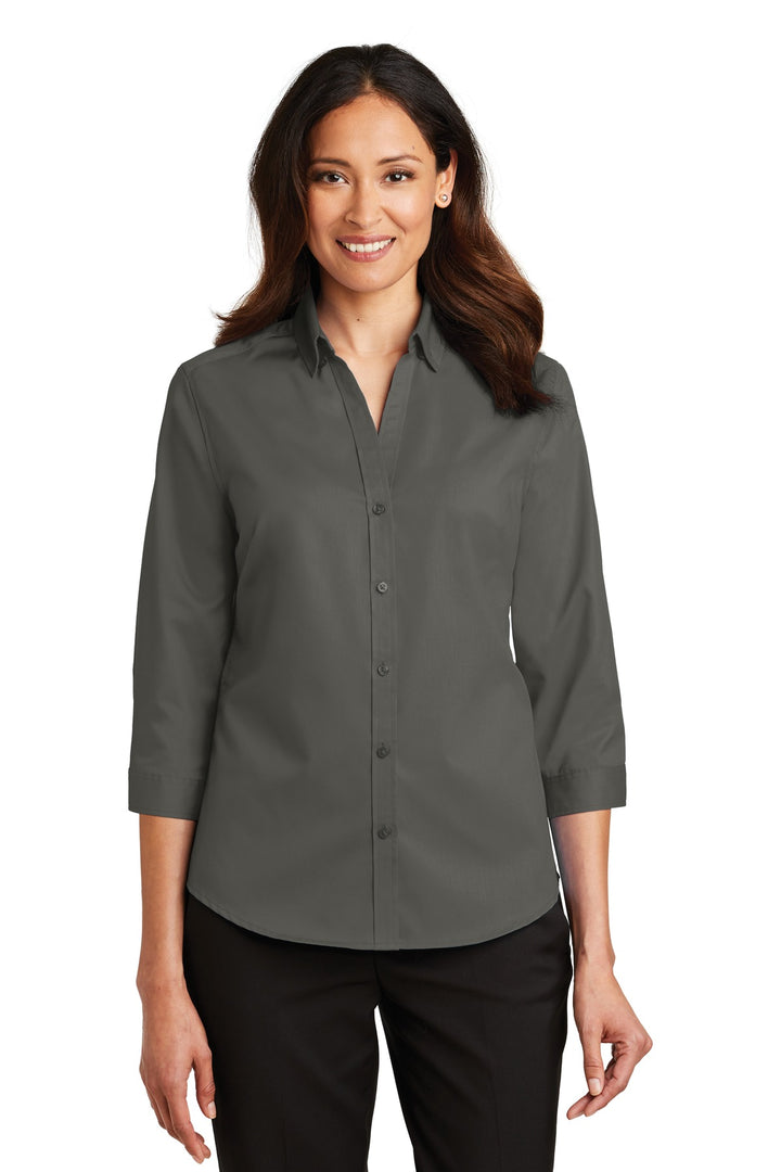 Port Authority¨ Ladies 3/4-Sleeve SuperPro™ Twill Shirt. L665