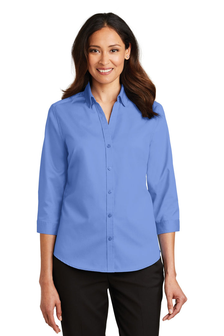 Port Authority¨ Ladies 3/4-Sleeve SuperPro™ Twill Shirt. L665