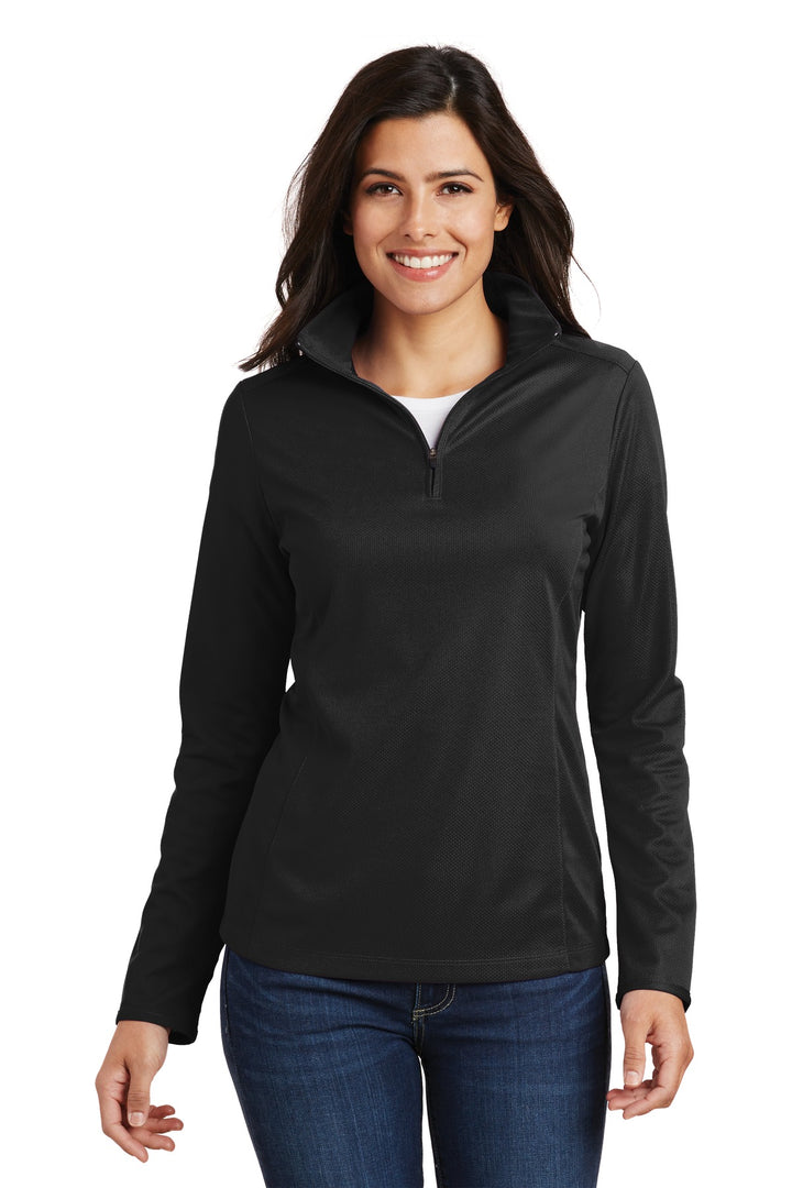Port Authority¨ Ladies Pinpoint Mesh 1/2-Zip . L806
