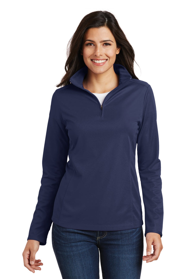 Port Authority¨ Ladies Pinpoint Mesh 1/2-Zip . L806