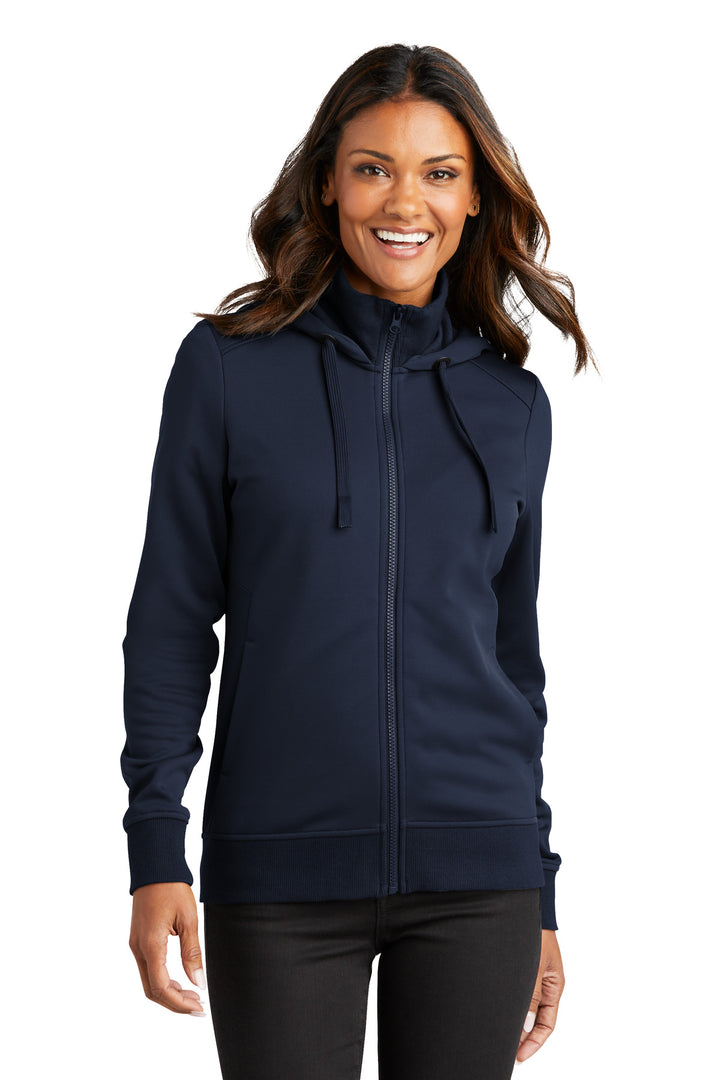 Port Authority¨ Ladies Smooth Fleece Hooded Jacket L814