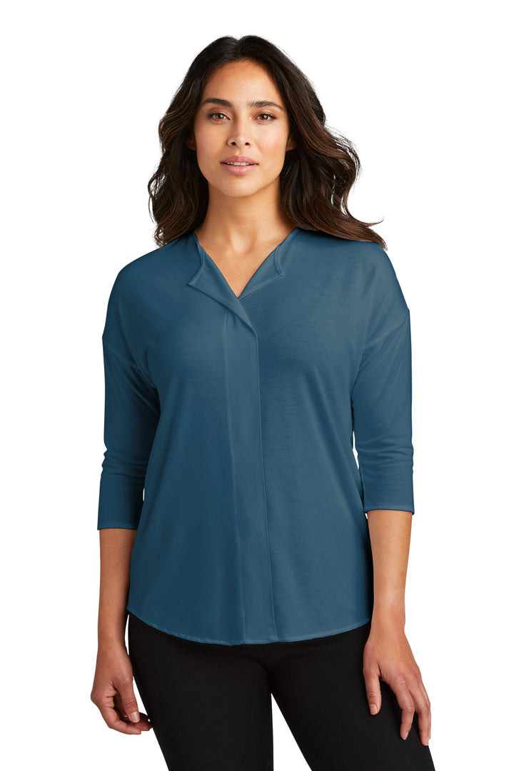 Port Authority¨ Ladies Concept 3/4-Sleeve Soft Split Neck Top. LK5433