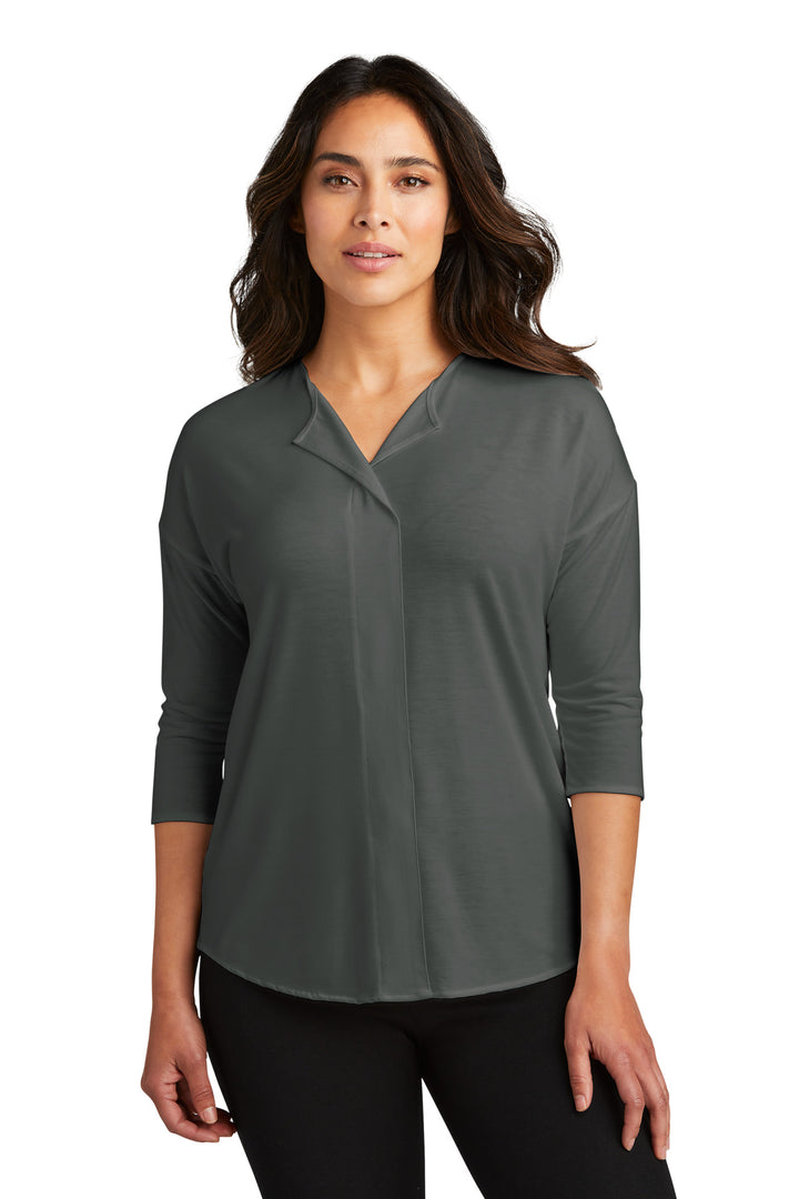 Port Authority¨ Ladies Concept 3/4-Sleeve Soft Split Neck Top. LK5433
