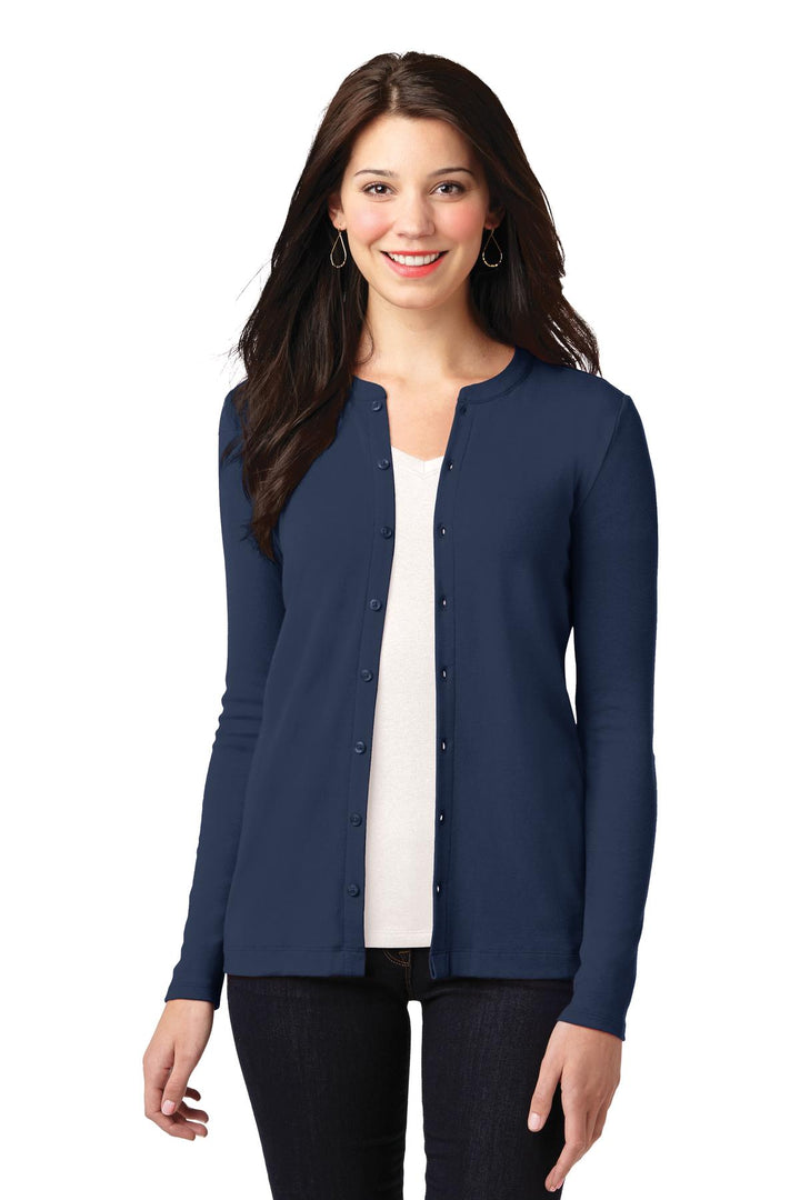 Port Authority¨ Ladies Concept Stretch Button-Front Cardigan. LM1008