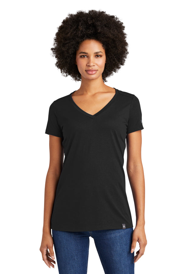 New Era ¨ Ladies Heritage Blend V-Neck Tee. LNEA101