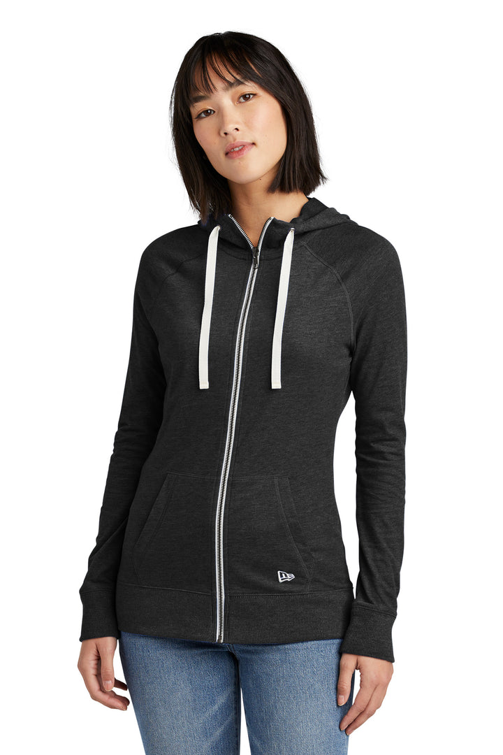 New Era ¨ Ladies Sueded Cotton Blend Full-Zip Hoodie. LNEA122