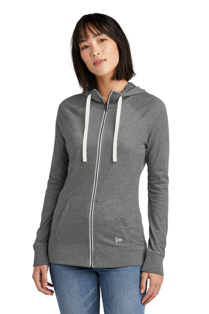New Era ¨ Ladies Sueded Cotton Blend Full-Zip Hoodie. LNEA122