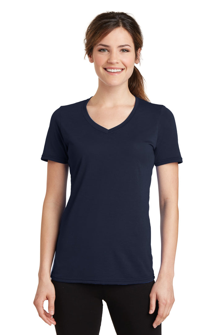 Port & Company¨ Ladies Performance Blend V-Neck Tee. LPC381V