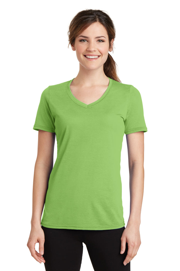 Port & Company¨ Ladies Performance Blend V-Neck Tee. LPC381V