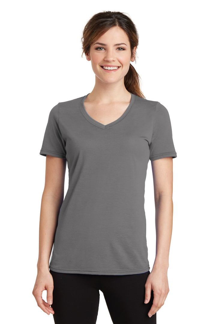 Port & Company¨ Ladies Performance Blend V-Neck Tee. LPC381V