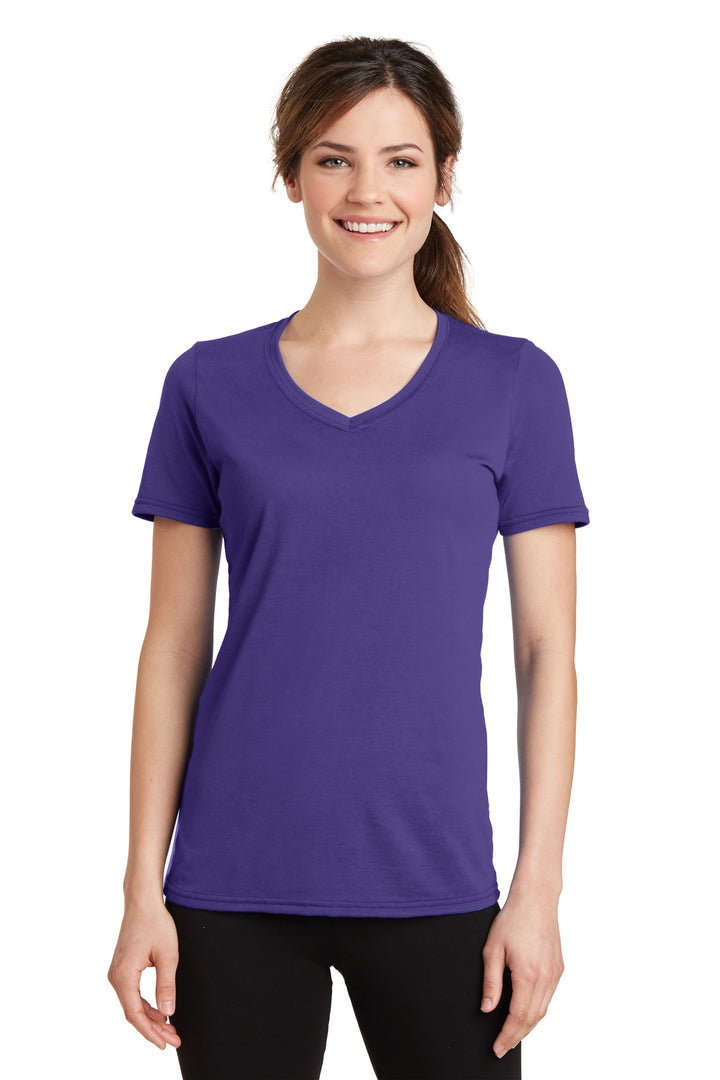 Port & Company¨ Ladies Performance Blend V-Neck Tee. LPC381V