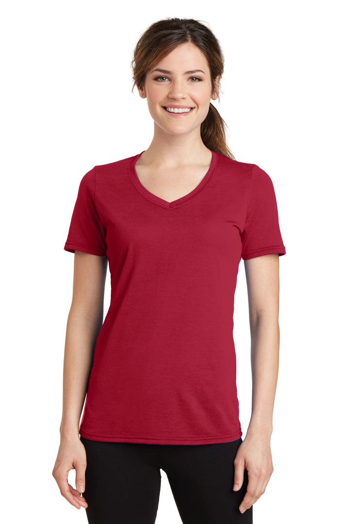 Port & Company¨ Ladies Performance Blend V-Neck Tee. LPC381V