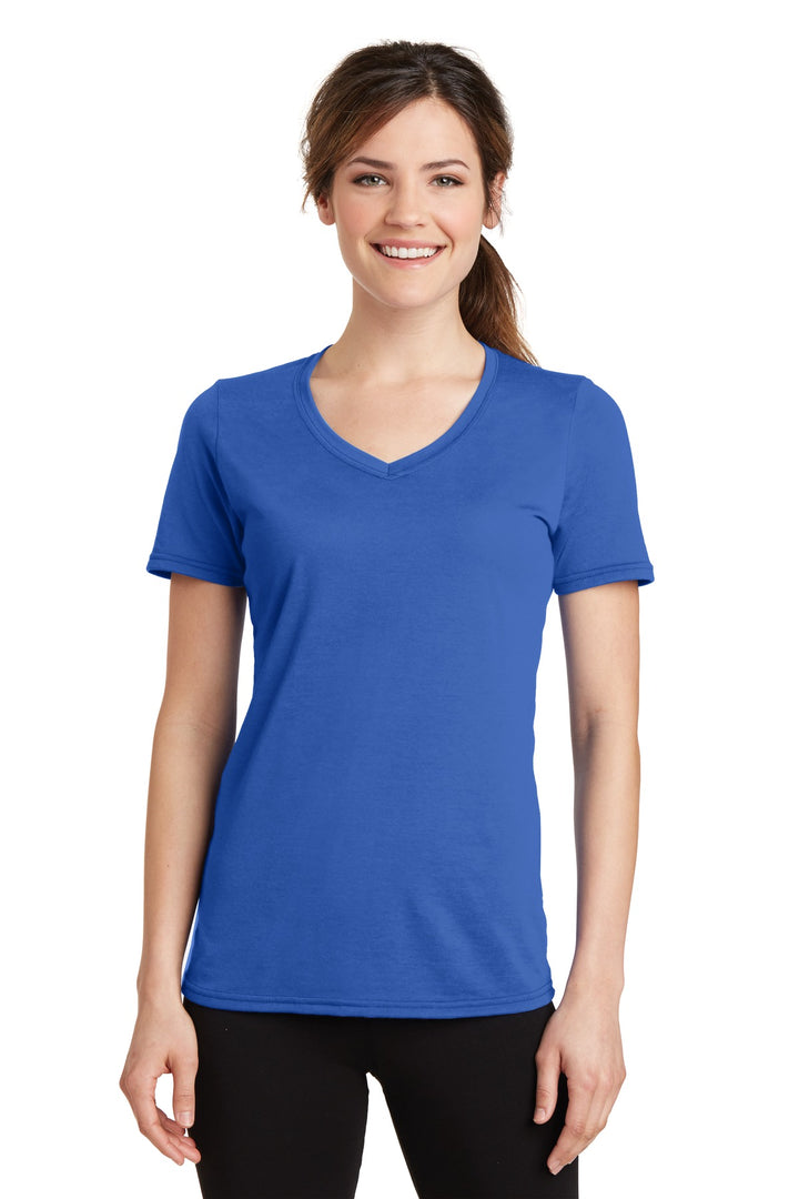 Port & Company¨ Ladies Performance Blend V-Neck Tee. LPC381V