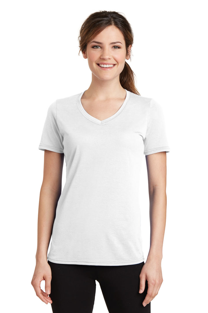 Port & Company¨ Ladies Performance Blend V-Neck Tee. LPC381V
