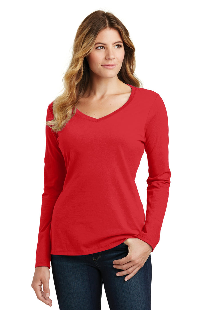 Port & Company¨ Ladies Long Sleeve Fan Favorite V-Neck Tee. LPC450VLS