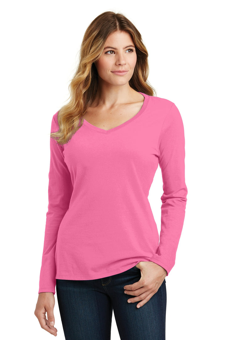 Port & Company¨ Ladies Long Sleeve Fan Favorite V-Neck Tee. LPC450VLS