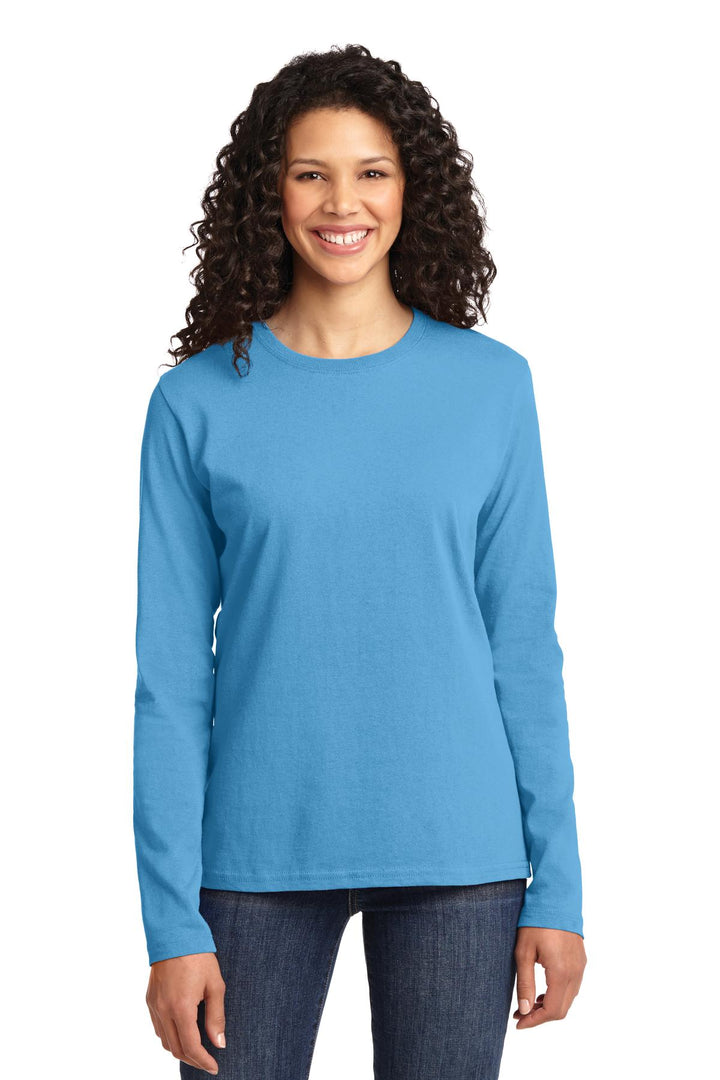 Port & Company¨ Ladies Long Sleeve Core Cotton Tee. LPC54LS