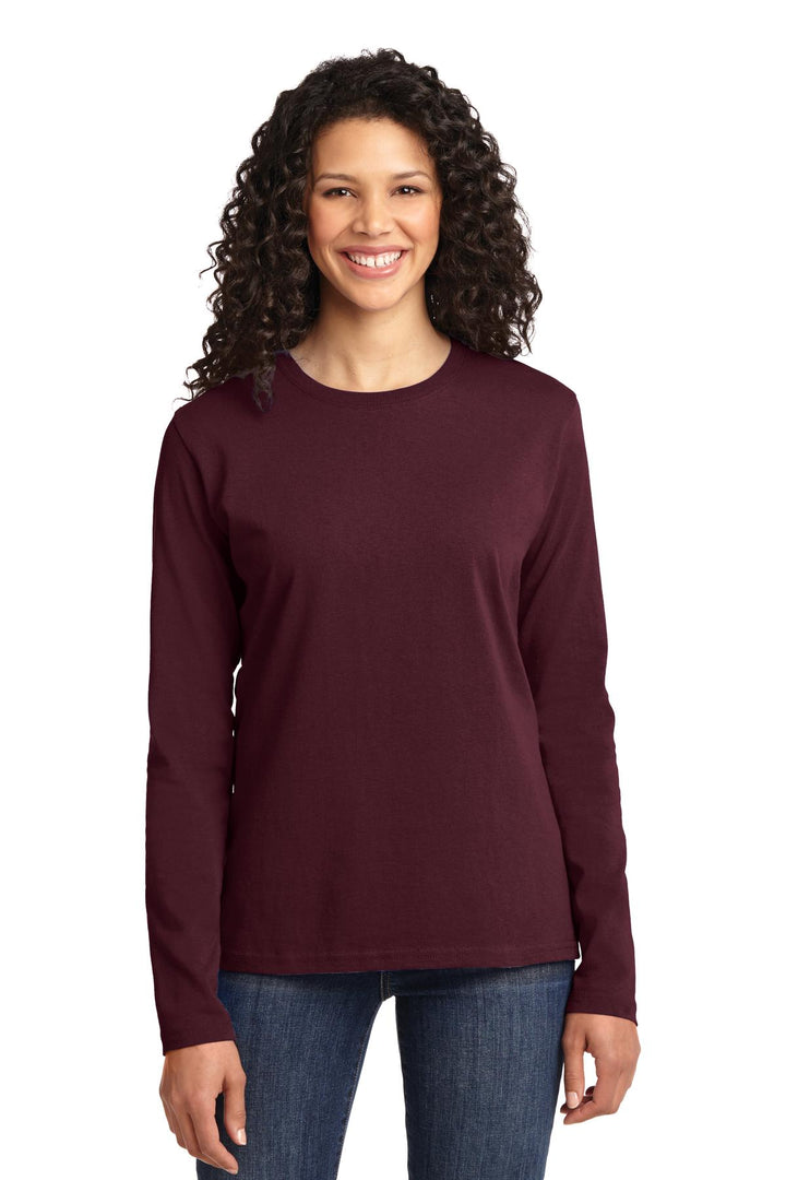 Port & Company¨ Ladies Long Sleeve Core Cotton Tee. LPC54LS