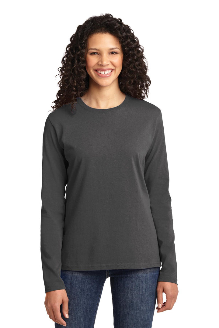 Port & Company¨ Ladies Long Sleeve Core Cotton Tee. LPC54LS