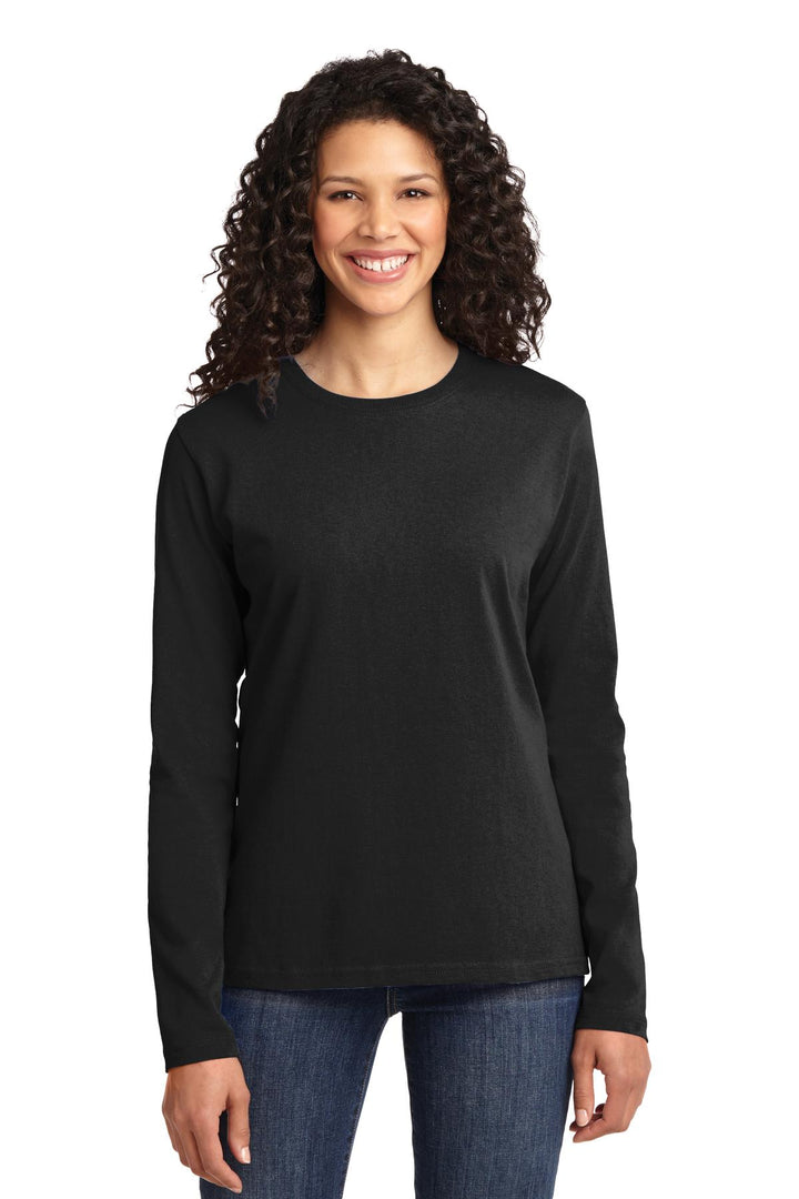 Port & Company¨ Ladies Long Sleeve Core Cotton Tee. LPC54LS