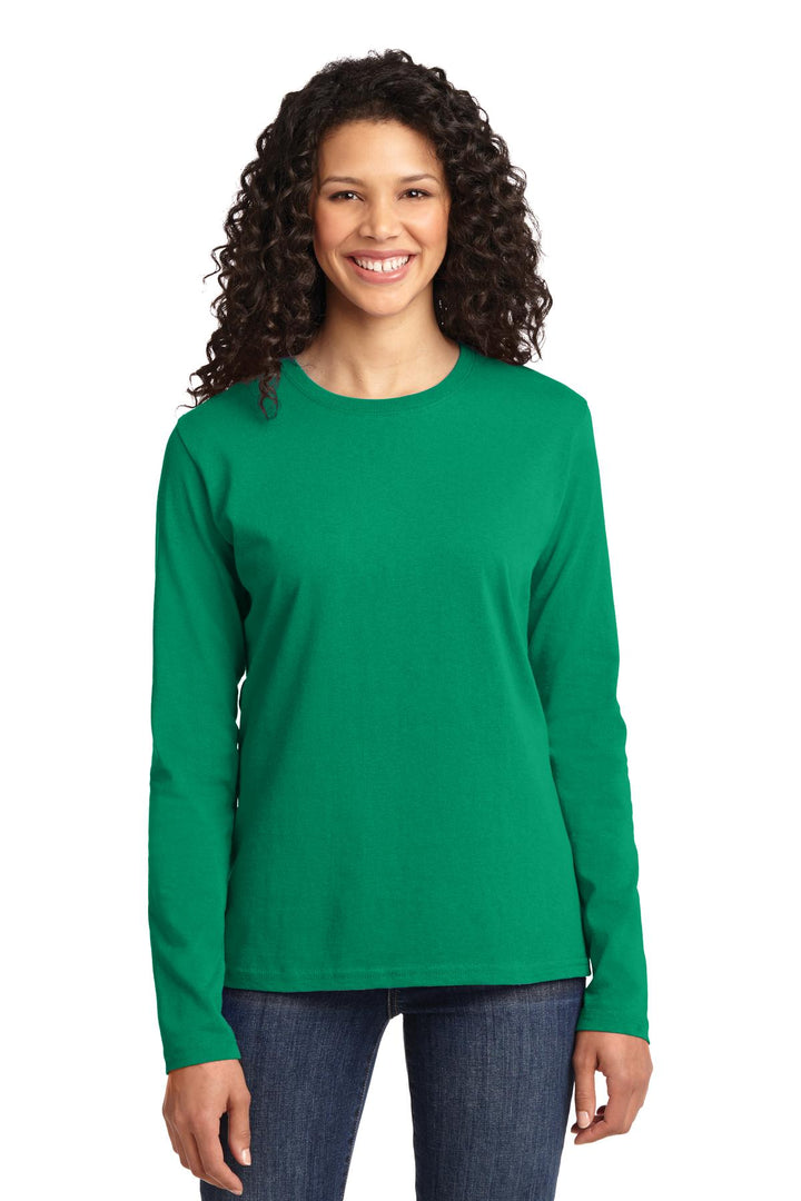 Port & Company¨ Ladies Long Sleeve Core Cotton Tee. LPC54LS