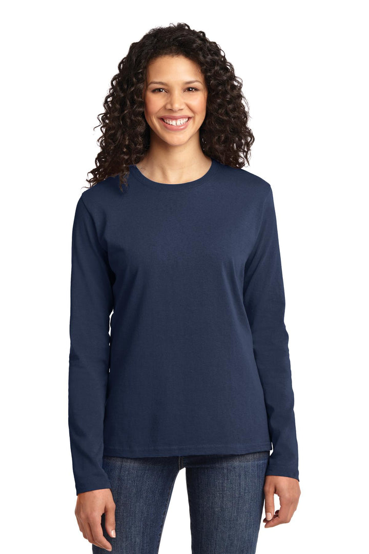 Port & Company¨ Ladies Long Sleeve Core Cotton Tee. LPC54LS