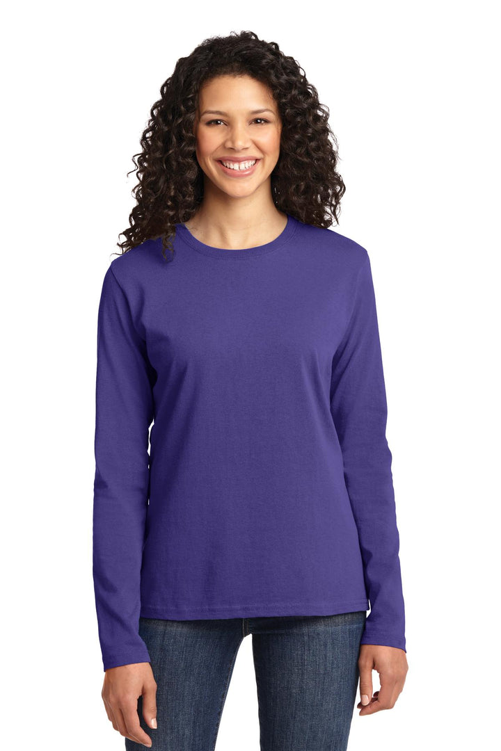 Port & Company¨ Ladies Long Sleeve Core Cotton Tee. LPC54LS