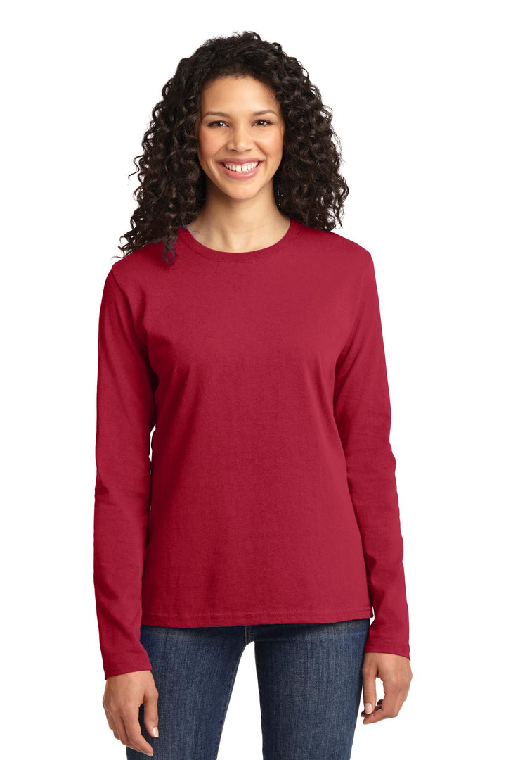 Port & Company¨ Ladies Long Sleeve Core Cotton Tee. LPC54LS